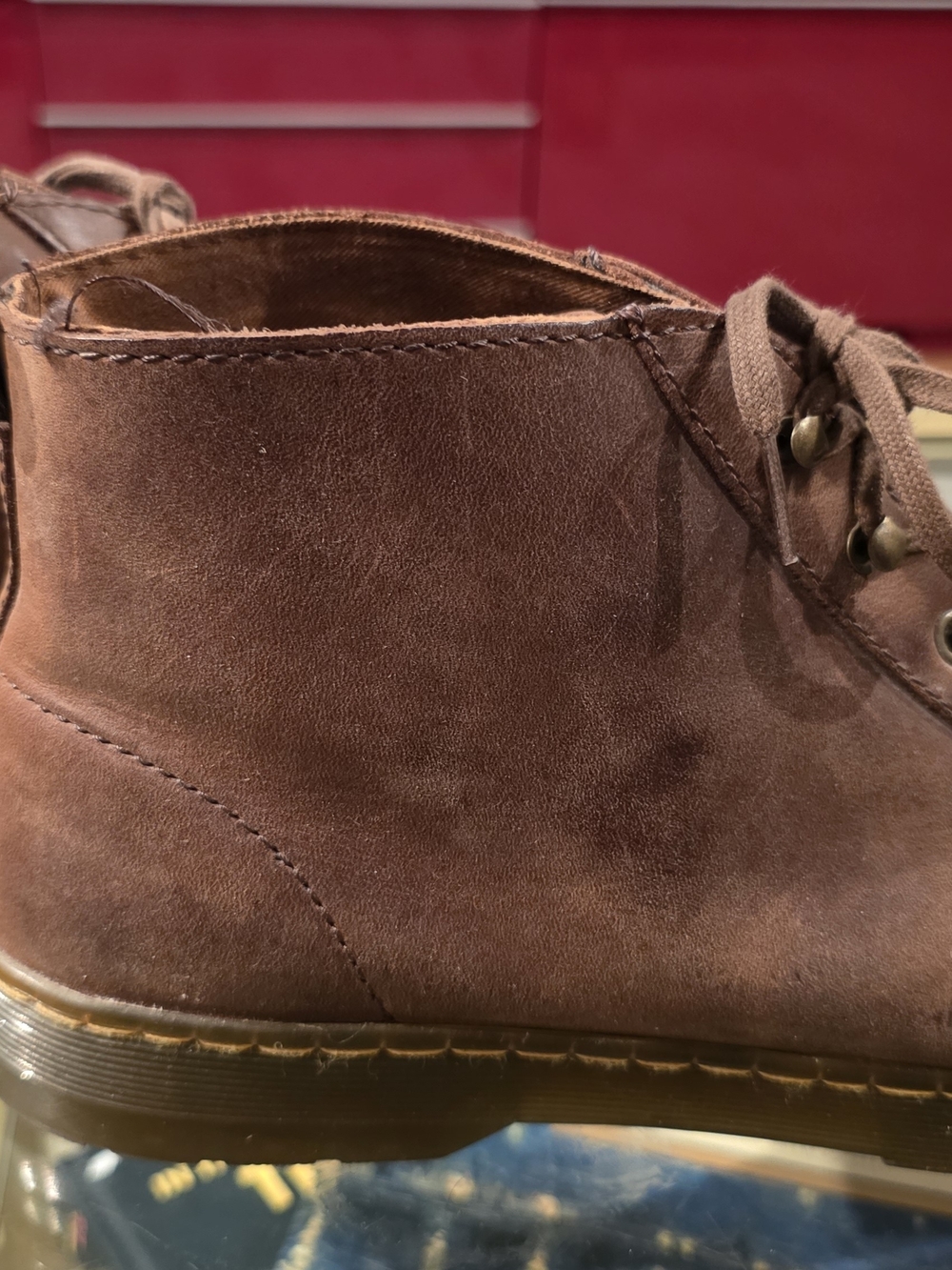 Dr. Martens Coburg Men's Brown Suede Lace-Up Ankle Boots